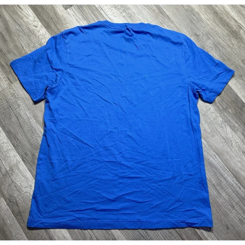 True Religion Half Buddha Horseshoe T Shirt Sz Large‎ Federal Blue Crew Rare